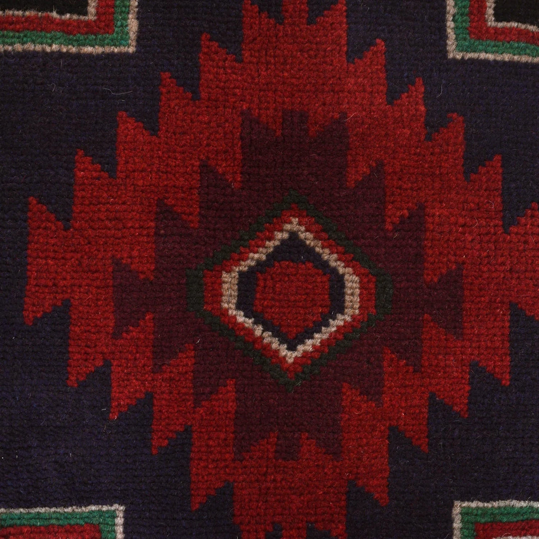 Afghan Baluchi Rug 4' 4" x 6' 7" Hand-Knotted | No. AL93575