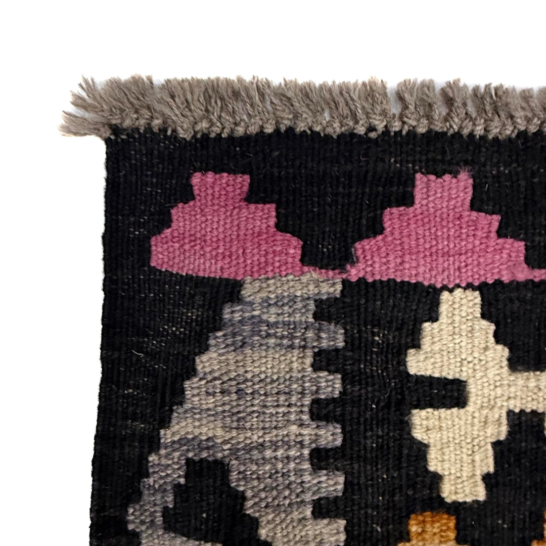 Afghan Vegetable Kilim Rug 6' 7" x 9' 8" Flat-Weave | No. AL935937