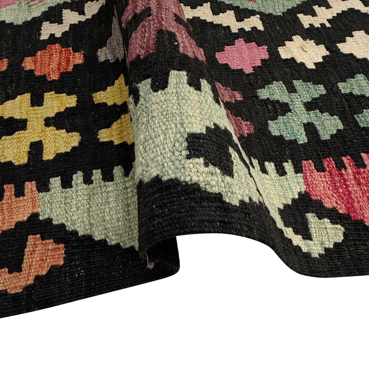 Afghan Vegetable Kilim Rug 6' 7" x 9' 8" Flat-Weave | No. AL935937