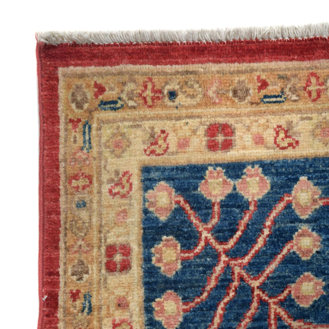 Red Afghan Serapi Rug 6' 3" x 8' " Hand-Knotted | No. AL93659