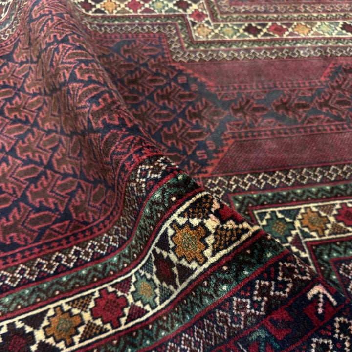 Multicolor Afghan Tribal Rug 2'11" x 5'1" Hand-Knotted | No. AL93663