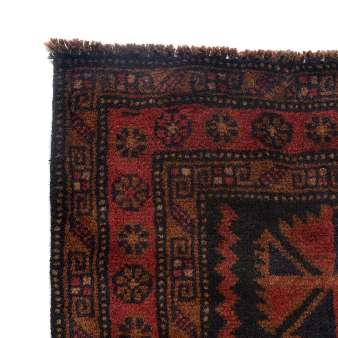 Afghan Baluchi Rug 3' 8" x 5' 12" Hand-Knotted | No. AL93745