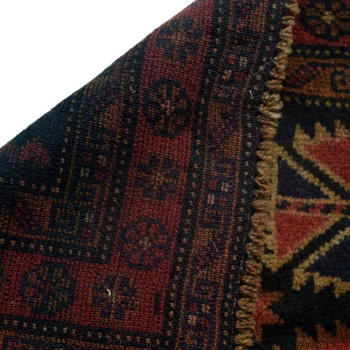 Afghan Baluchi Rug 3' 8" x 5' 12" Hand-Knotted | No. AL93745