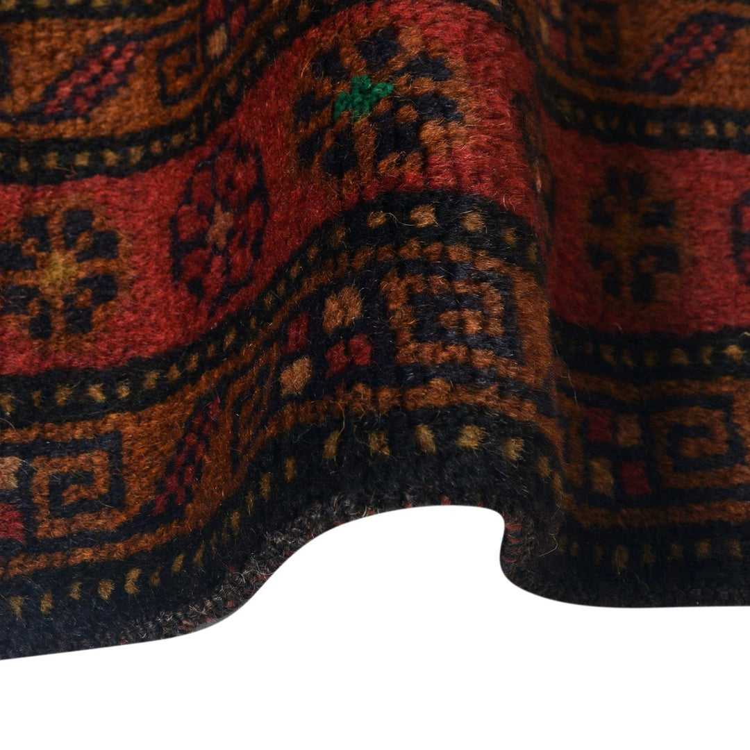 Afghan Baluchi Rug 3' 8" x 5' 12" Hand-Knotted | No. AL93745