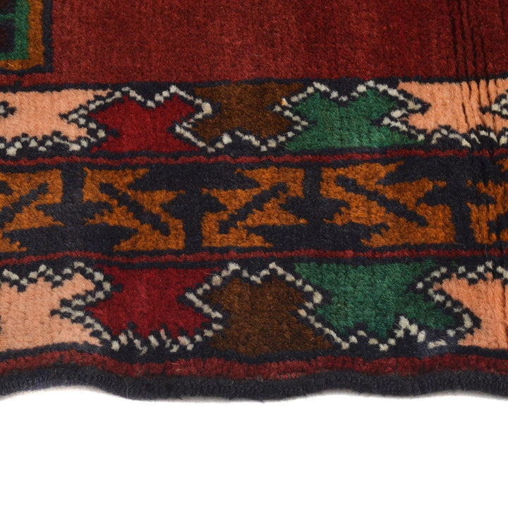 Afghan Baluchi Rug 2' 10" x 5' 4" Hand-Knotted | No. AL93750