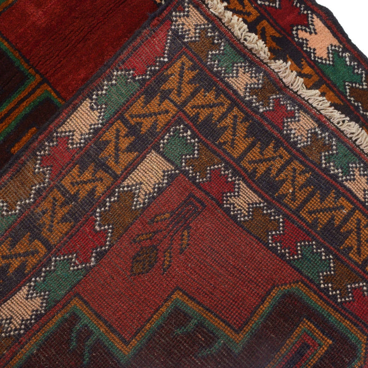 Afghan Baluchi Rug 2' 10" x 5' 4" Hand-Knotted | No. AL93750