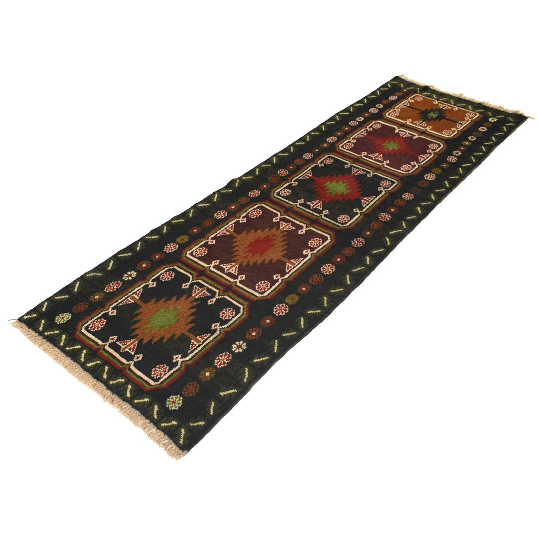 Afghan Baluchi Rug 2' 6" x 8' 2" Hand-Knotted | No. AL93877