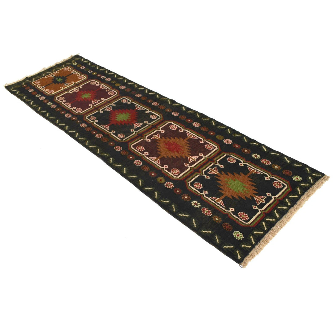 Afghan Baluchi Rug 2' 6" x 8' 2" Hand-Knotted | No. AL93877