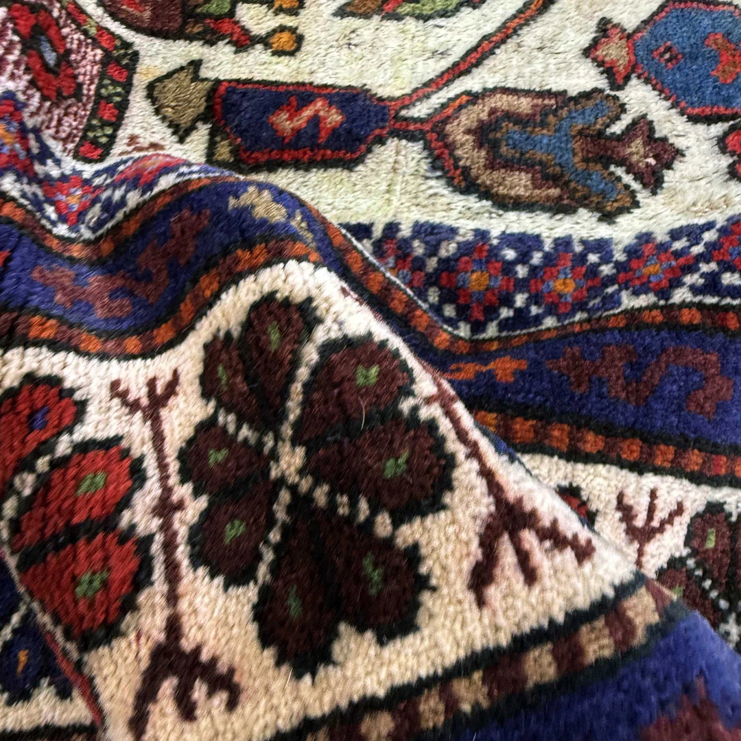 Multicolor Afghan Baluchi Rug 3' 6" x 4' 2" Hand-Knotted | No. AL93997