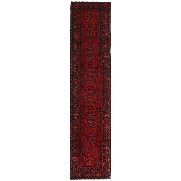 Afghan Khal Mohammadi Runner Rug 2' 6" x 12' 3" Hand-Knotted | No. AL94040