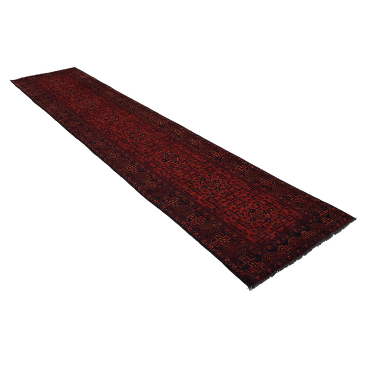 Afghan Khal Mohammadi Runner Rug 2' 6" x 12' 3" Hand-Knotted | No. AL94040