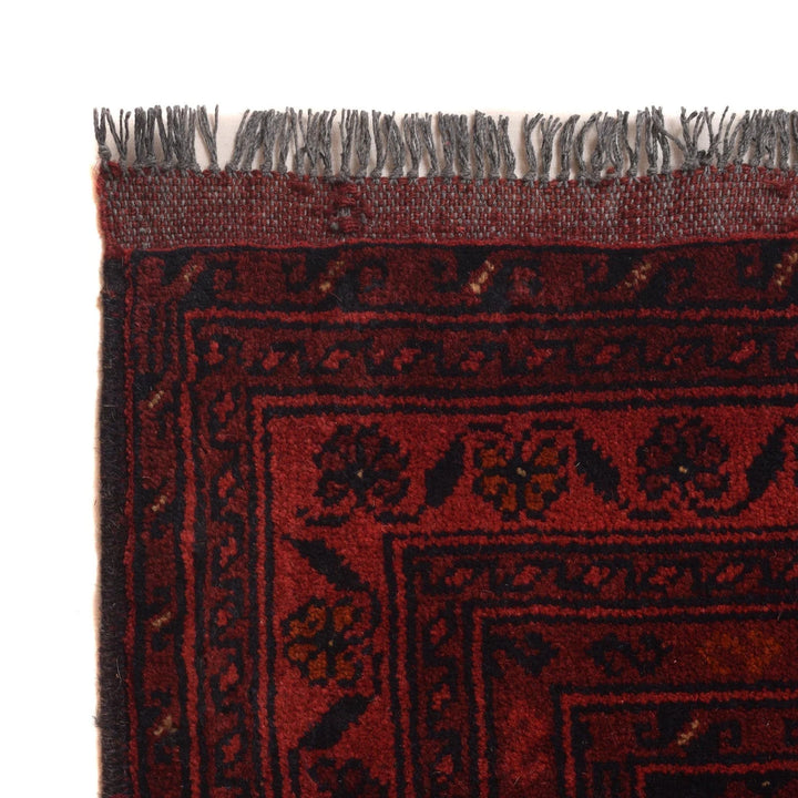 Red Afghan Khal Mohammadi Rug 10' 0" x 12' 3" Hand-Knotted | No. AL94057