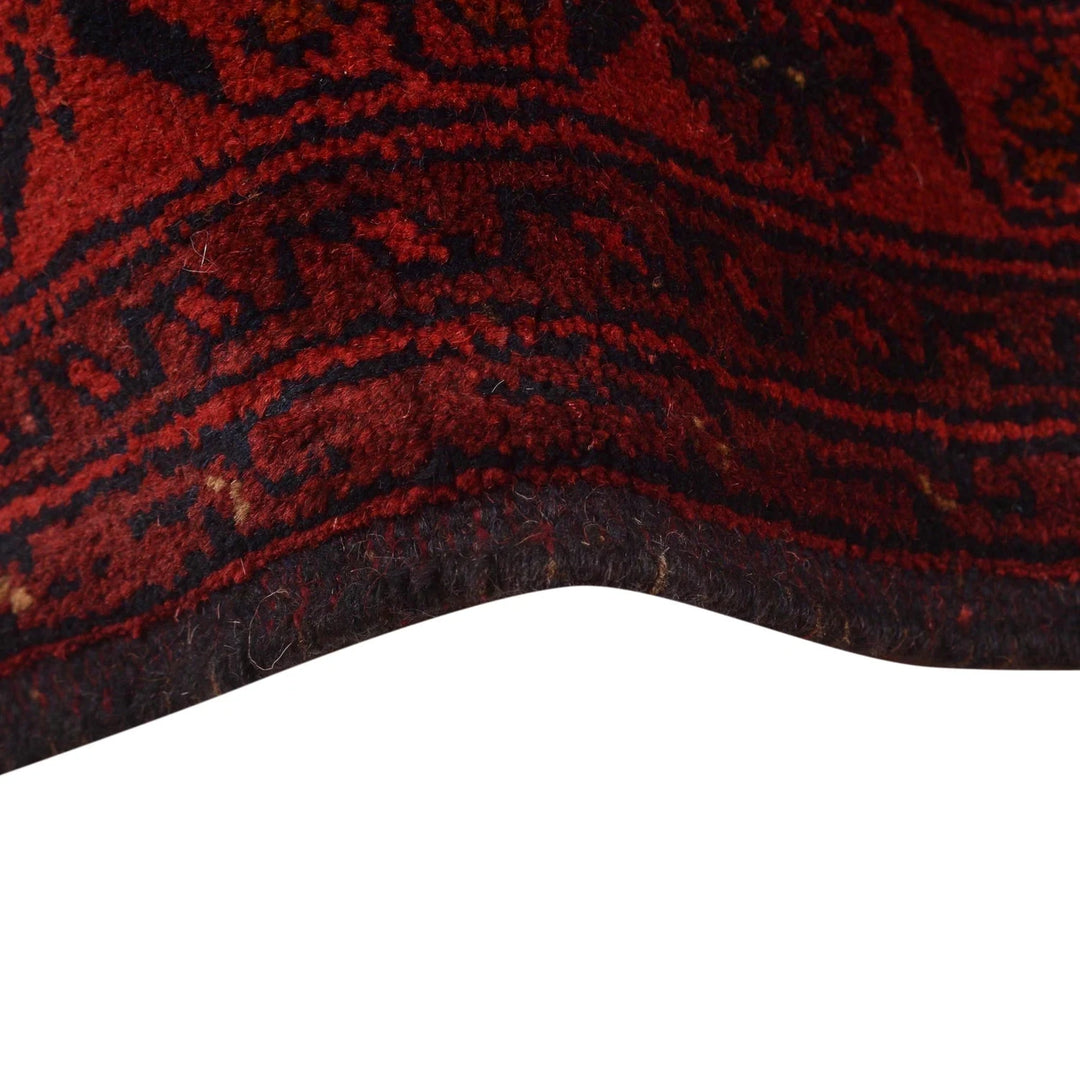 Red Afghan Khal Mohammadi Rug 10' 0" x 12' 3" Hand-Knotted | No. AL94057