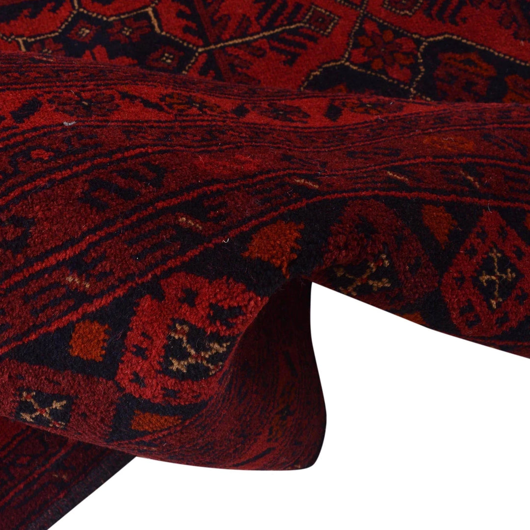 Red Afghan Khal Mohammadi Rug 10' 0" x 12' 3" Hand-Knotted | No. AL94057