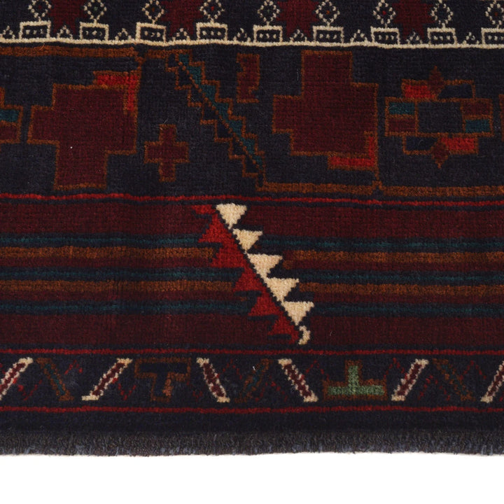 Afghan Prayer Rug 3' 3" x 4' 4" Hand-Knotted | No. AL94091