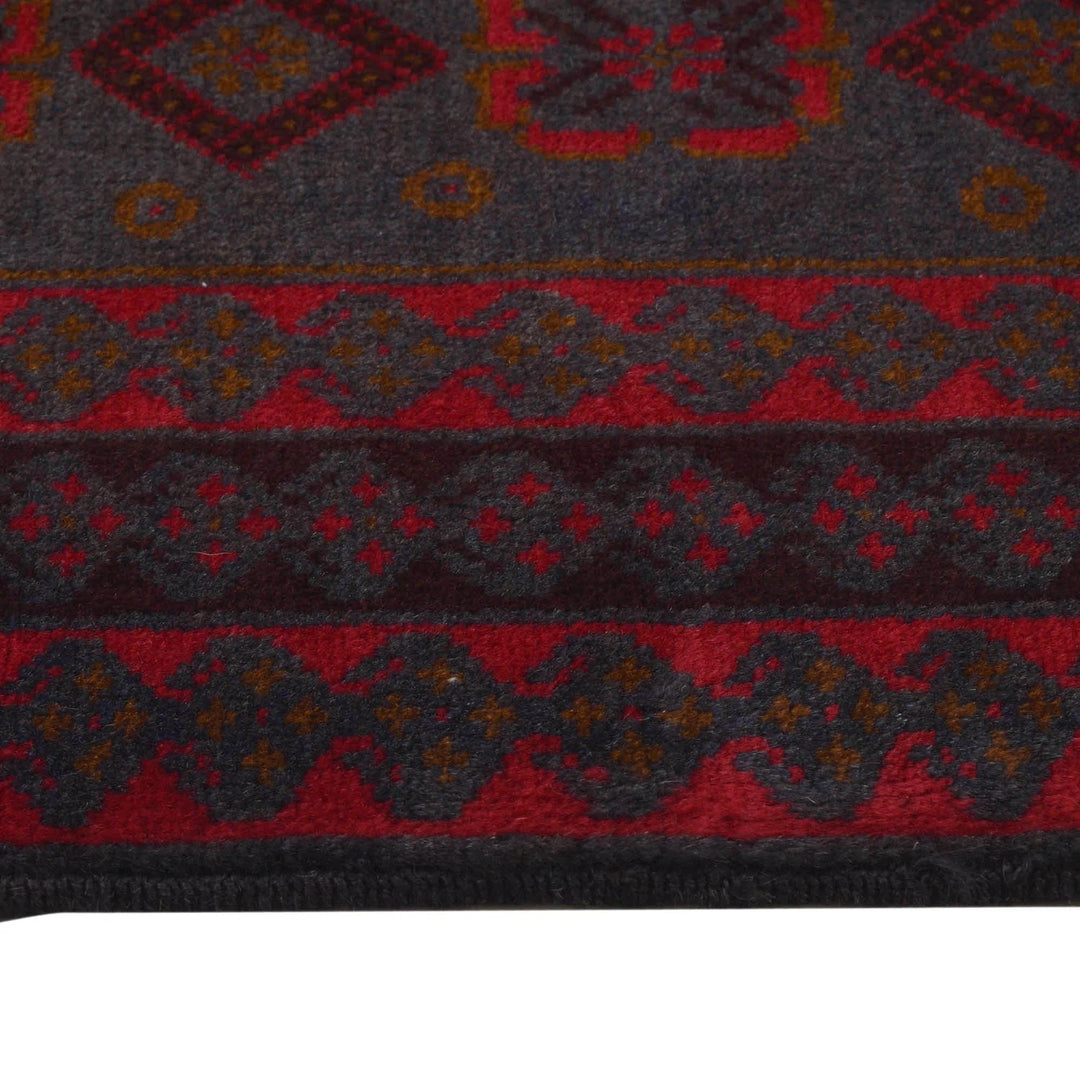 Afghan Baluchi Rug 3' 10" x 6' 6" Hand-Knotted | No. AL94097