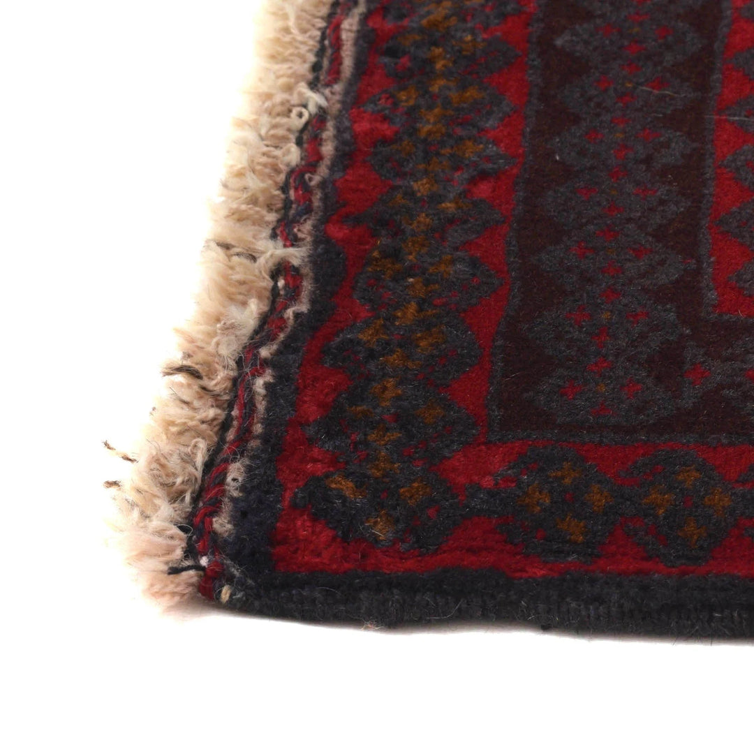 Afghan Baluchi Rug 3' 10" x 6' 6" Hand-Knotted | No. AL94097