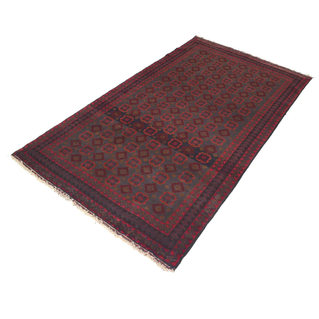 Afghan Baluchi Rug 3' 10" x 6' 6" Hand-Knotted | No. AL94097