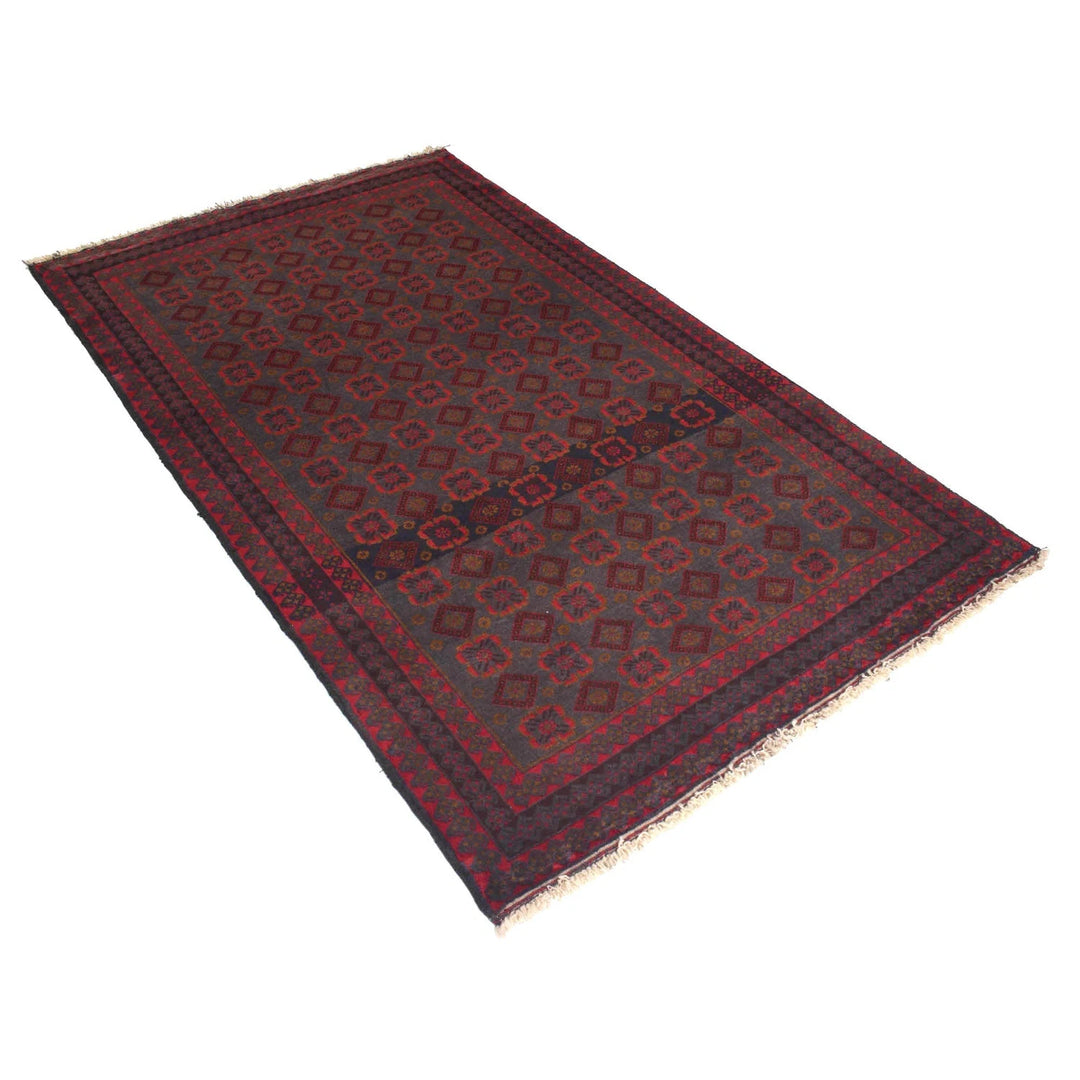 Afghan Baluchi Rug 3' 10" x 6' 6" Hand-Knotted | No. AL94097