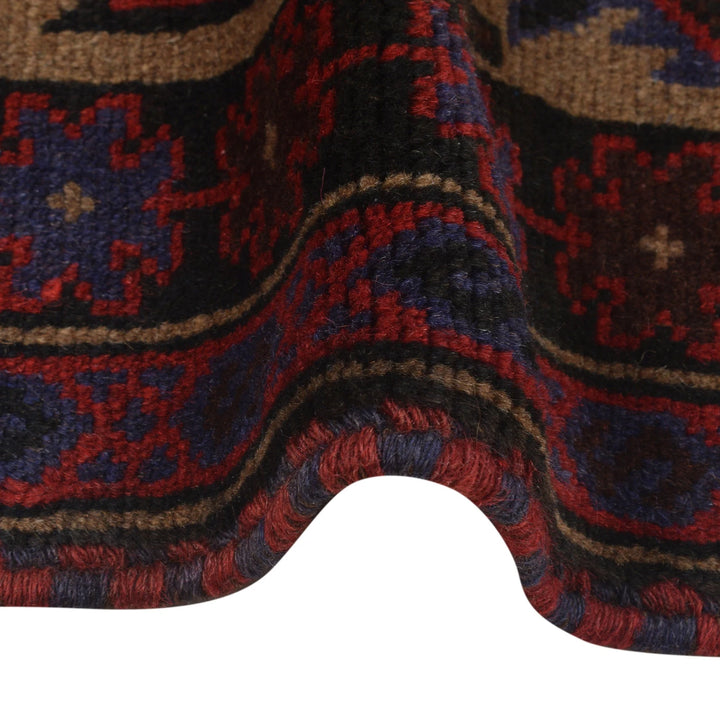 Beige Afghan Prayer Rug 2' 11" x 4' 4" Hand-Knotted | No. AL94133