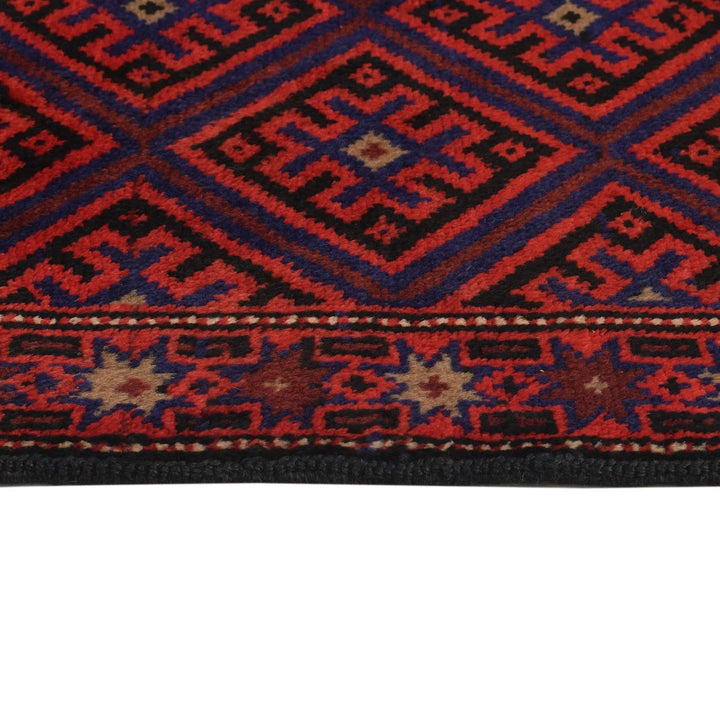 Afghan Baluchi Rug 2' 8" x 4' 2" Hand-Knotted | No. AL94176