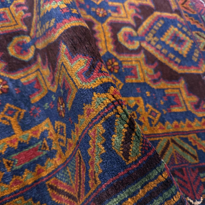 Multicolor Afghan Baluchi Rug 2' 9" x 4' 3" Hand-Knotted | No. AL94253