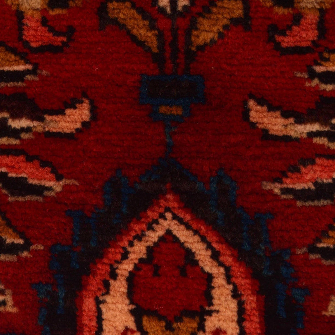 Red Afghan Baluchi Rug 2' 4" x 4' 3" Hand-Knotted | No. AL94443