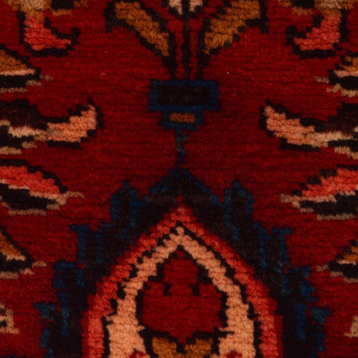 Red Afghan Baluchi Rug 2' 4" x 4' 3" Hand-Knotted | No. AL94443
