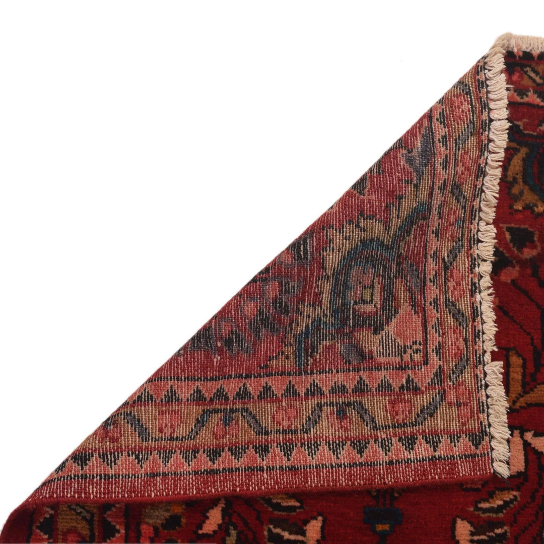 Red Afghan Baluchi Rug 2' 4" x 4' 3" Hand-Knotted | No. AL94443
