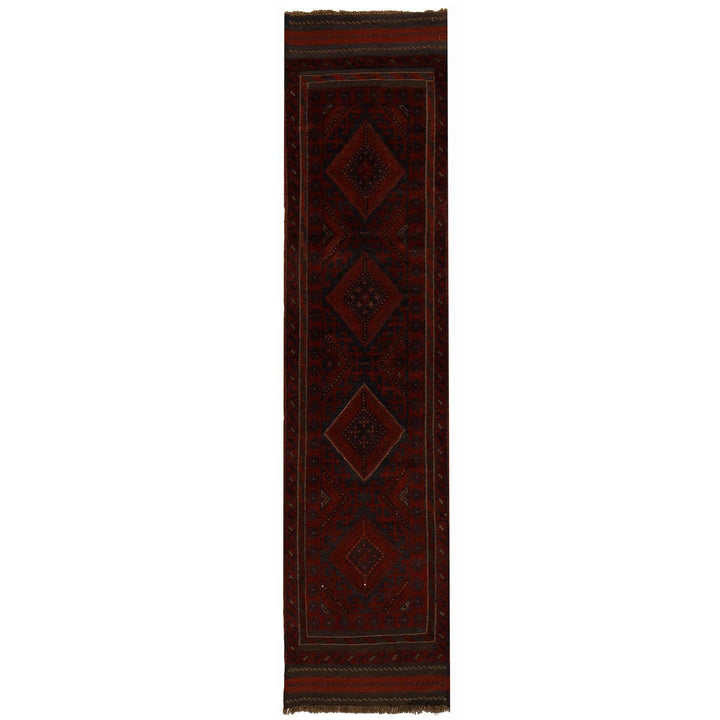 Red Afghan Mashwani Rug 1' 9" x 7' 9" Hand-Knotted | No. AL94467