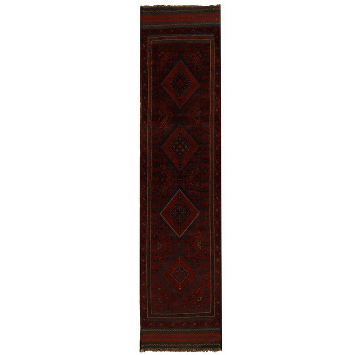 Red Afghan Mashwani Rug 1' 9" x 7' 9" Hand-Knotted | No. AL94467