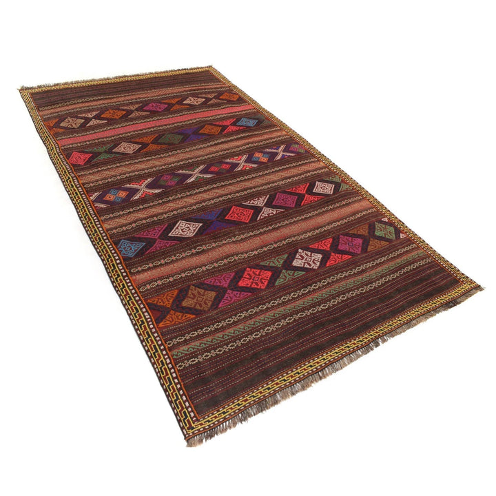Afghan Laghari Kilim Rug 4' 3" x 7' 4" Hand-Knotted | No. AL94602