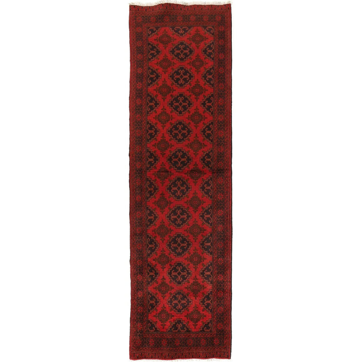 Red Afghan Khal Mohammadi Rug 2' 6" x 9' 3" Hand-Knotted | No. AL94753