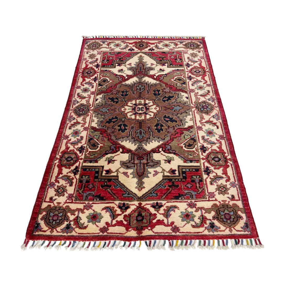 Afghan Kazak Rug 2' 7" x 4' 5" Hand-Knotted | No. AL94759