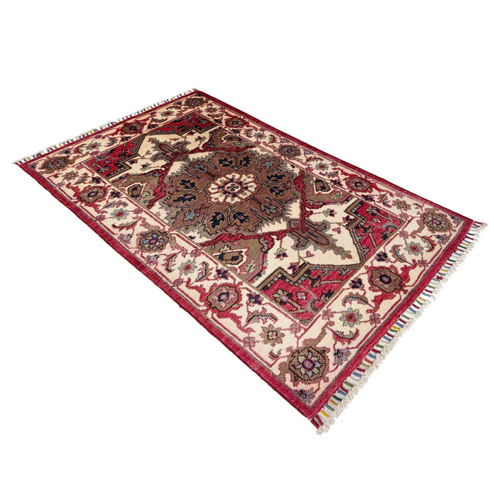 Afghan Kazak Rug 2' 7" x 4' 5" Hand-Knotted | No. AL94759