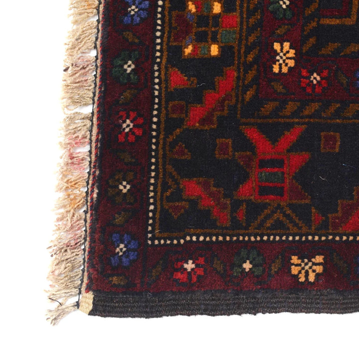 Afghan Baluchi Rug 3' 10" x 6' 2" Hand-Knotted | No. AL94989