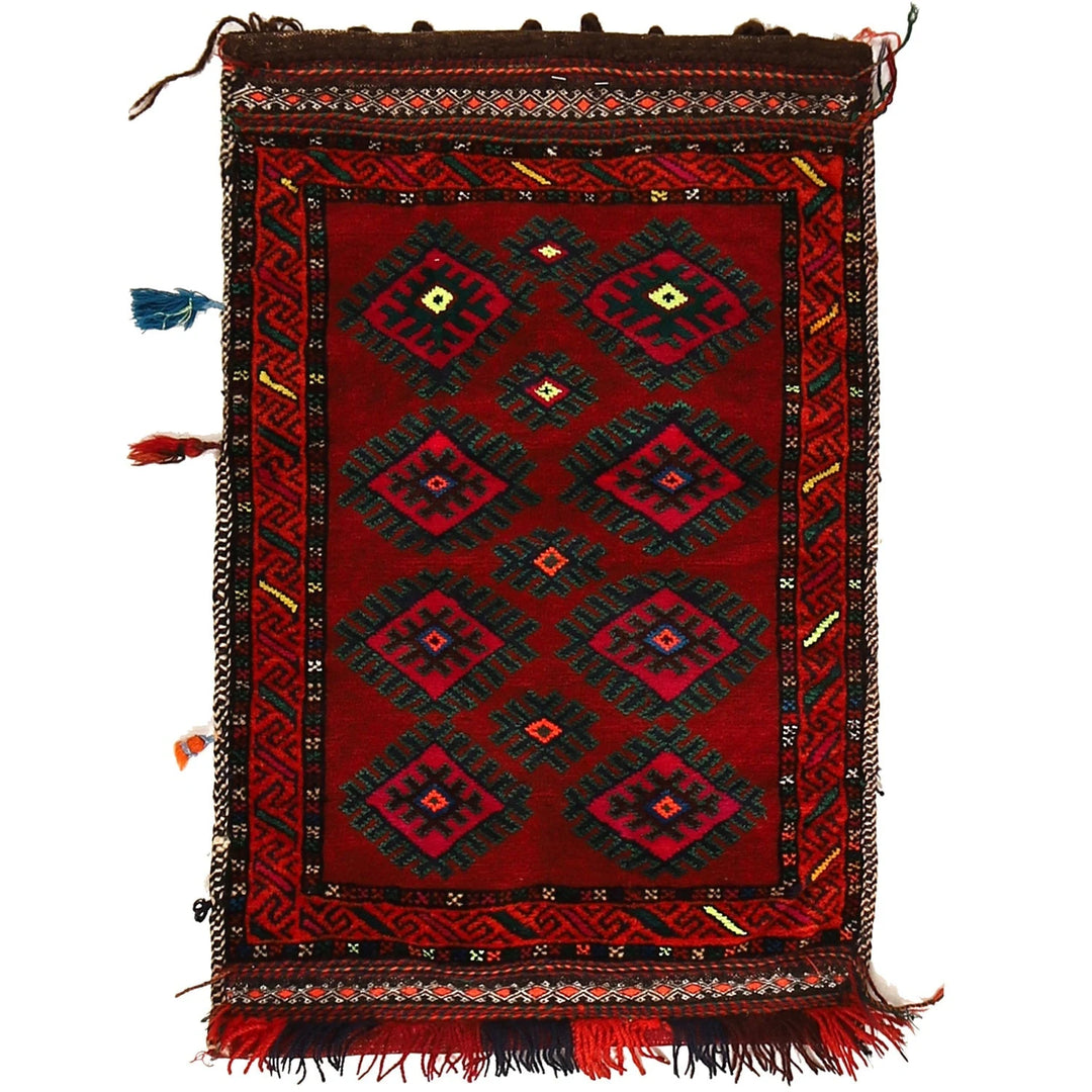 Afghan Balisht Rug 1' 11" x 2' 11" Hand-Knotted | No. AL95214
