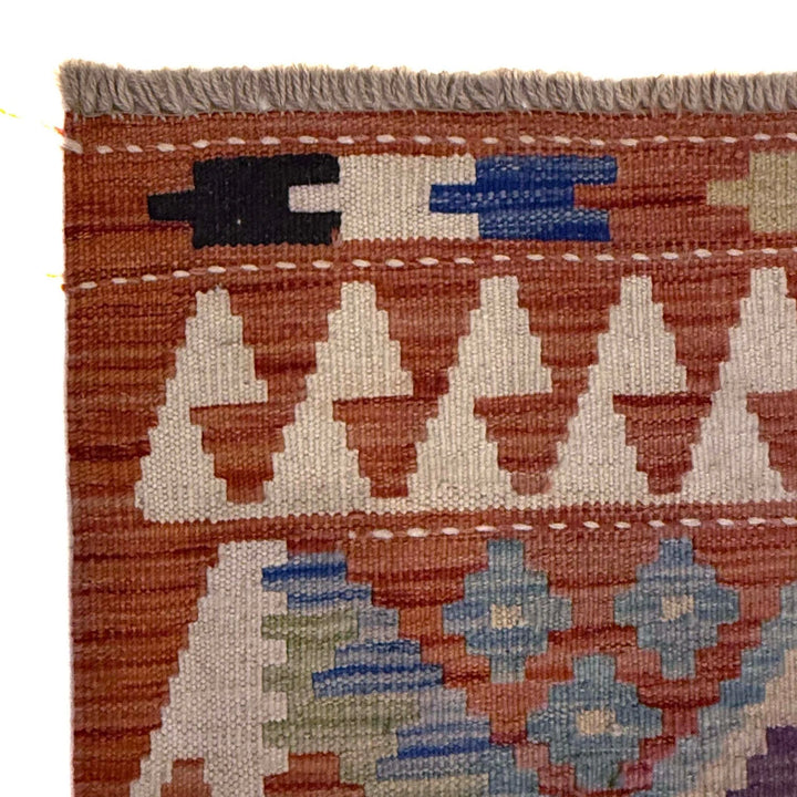 Afghan Kilim Rug 2' 9" x 9' 9" Flat-Weave | No. AL95274