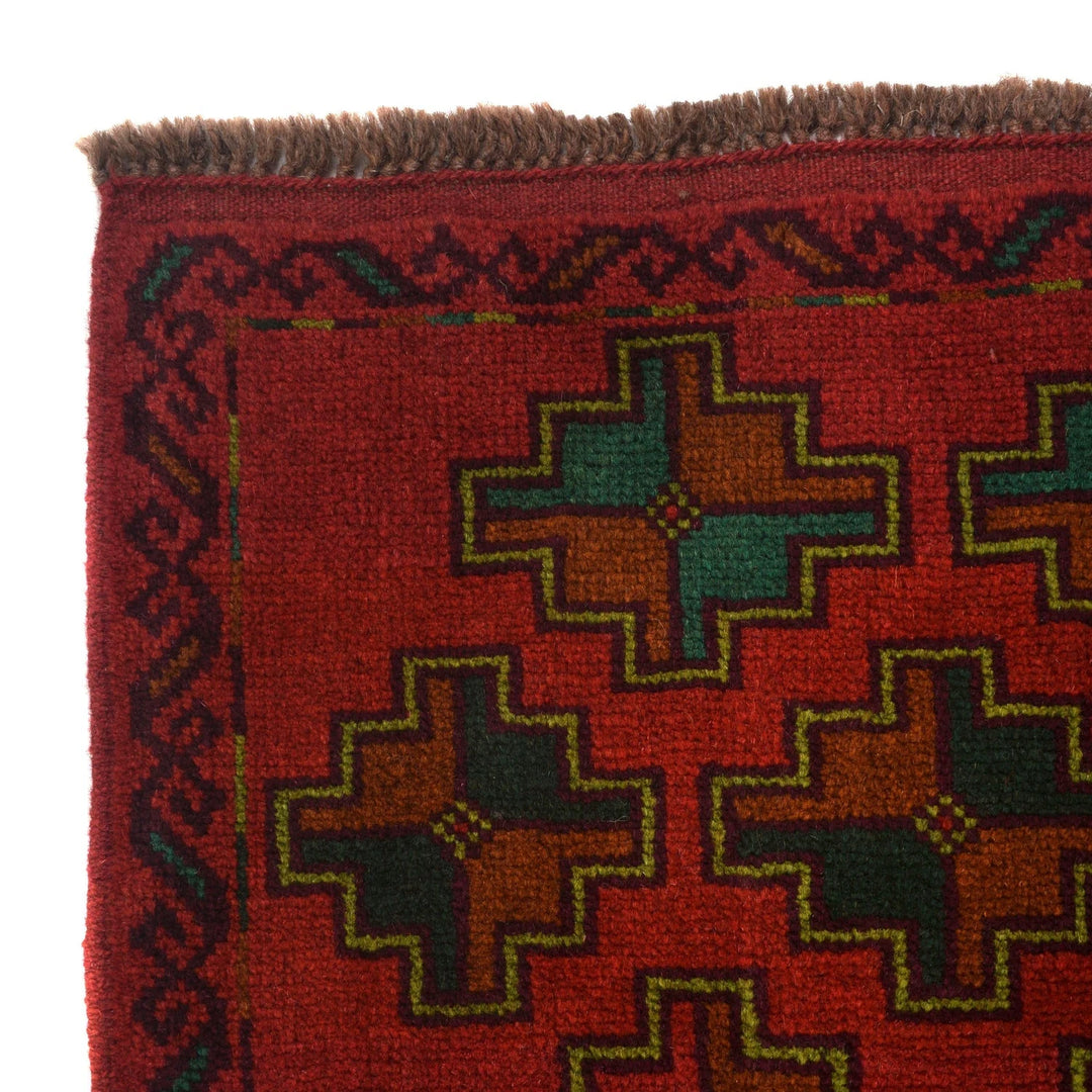 Afghan Baluchi Rug 4' 2" x 6' 4" Hand-Knotted | No. AL95326
