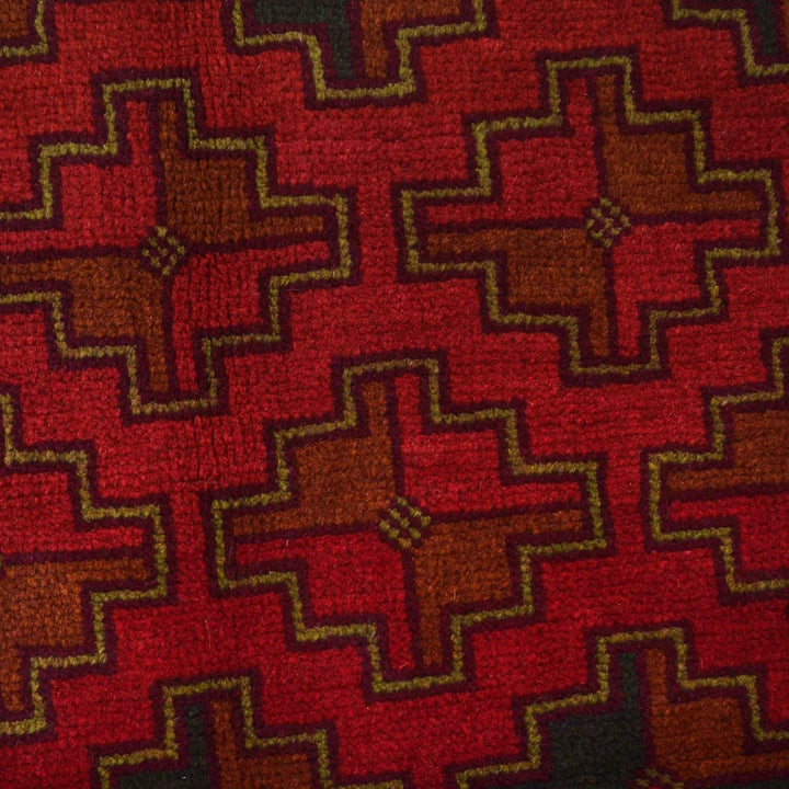 Afghan Baluchi Rug 4' 2" x 6' 4" Hand-Knotted | No. AL95326