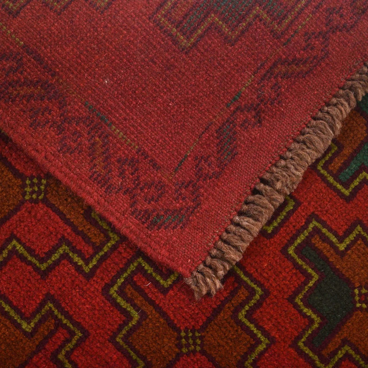 Afghan Baluchi Rug 4' 2" x 6' 4" Hand-Knotted | No. AL95326