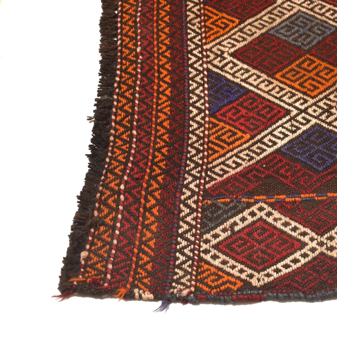 Afghan Kilim Rug 2' 6" x 9' 6" Flat-Weave | No. AL95430