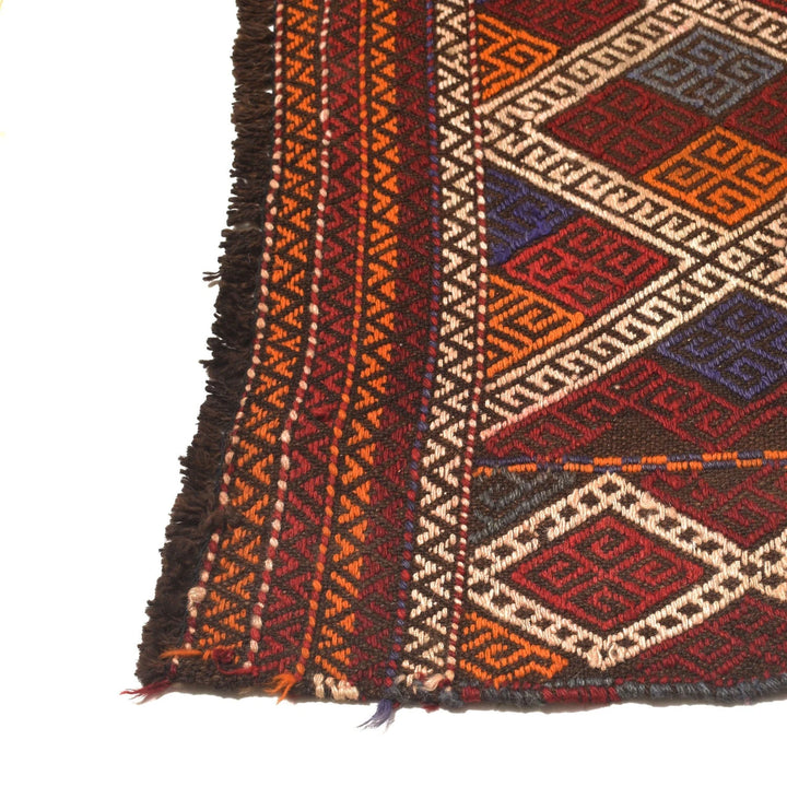 Afghan Kilim Rug 2' 6" x 9' 6" Flat-Weave | No. AL95430