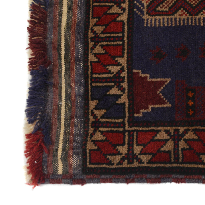 Afghan Prayer Rug 3' 3" x 4' 9" Hand-Knotted | No. AL95759