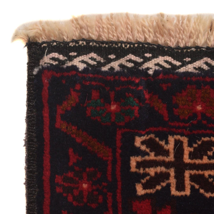 Afghan Baluchi Rug 2' 11" x 6' 5" Hand-Knotted | No. AL95805