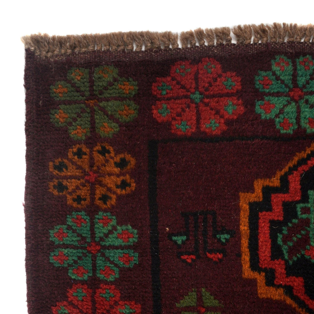 Afghan Baluchi Rug 4' 1" x 6' 2" Hand-Knotted | No. AL95832