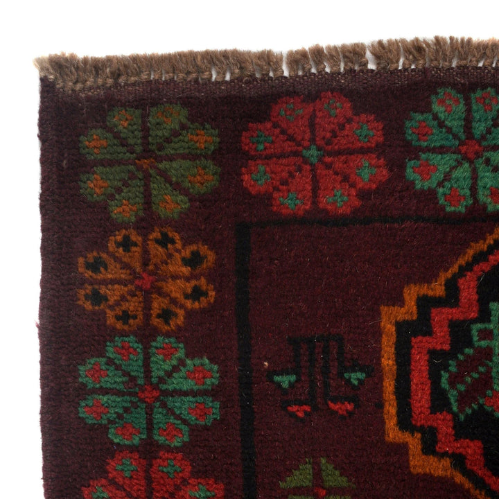 Afghan Baluchi Rug 4' 1" x 6' 2" Hand-Knotted | No. AL95832