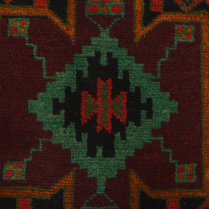 Afghan Baluchi Rug 4' 1" x 6' 2" Hand-Knotted | No. AL95832