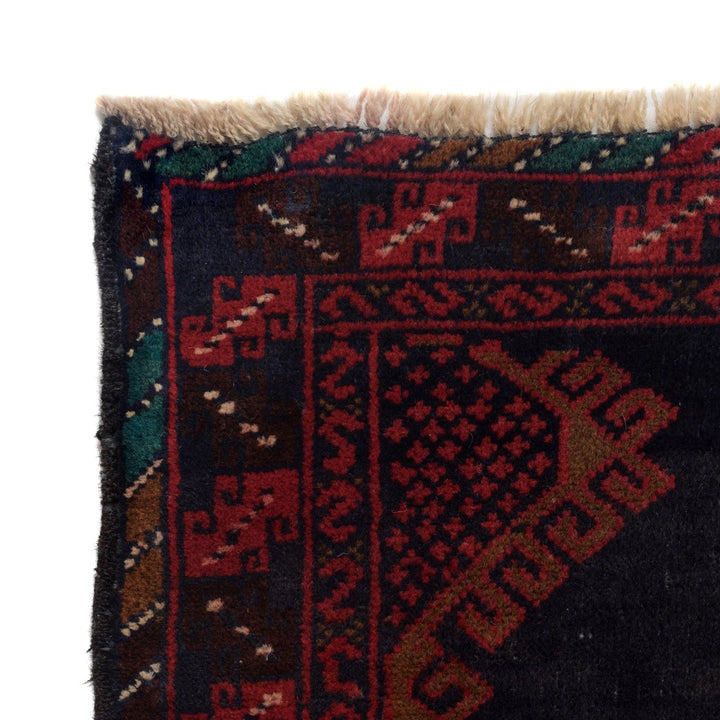 Afghan Baluchi Rug 2' 10" x 4' 6" Hand-Knotted | No. AL95835