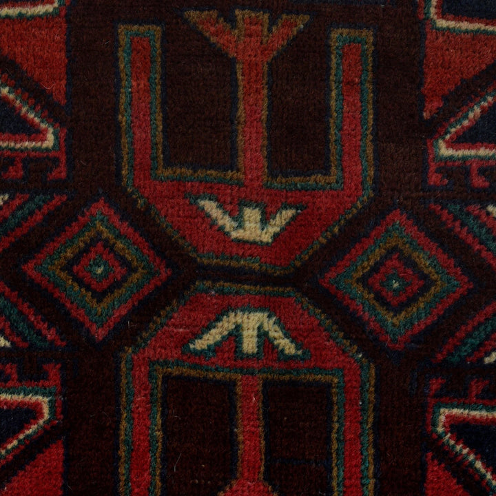 Afghan Baluchi Rug 2' 10" x 4' 6" Hand-Knotted | No. AL95835